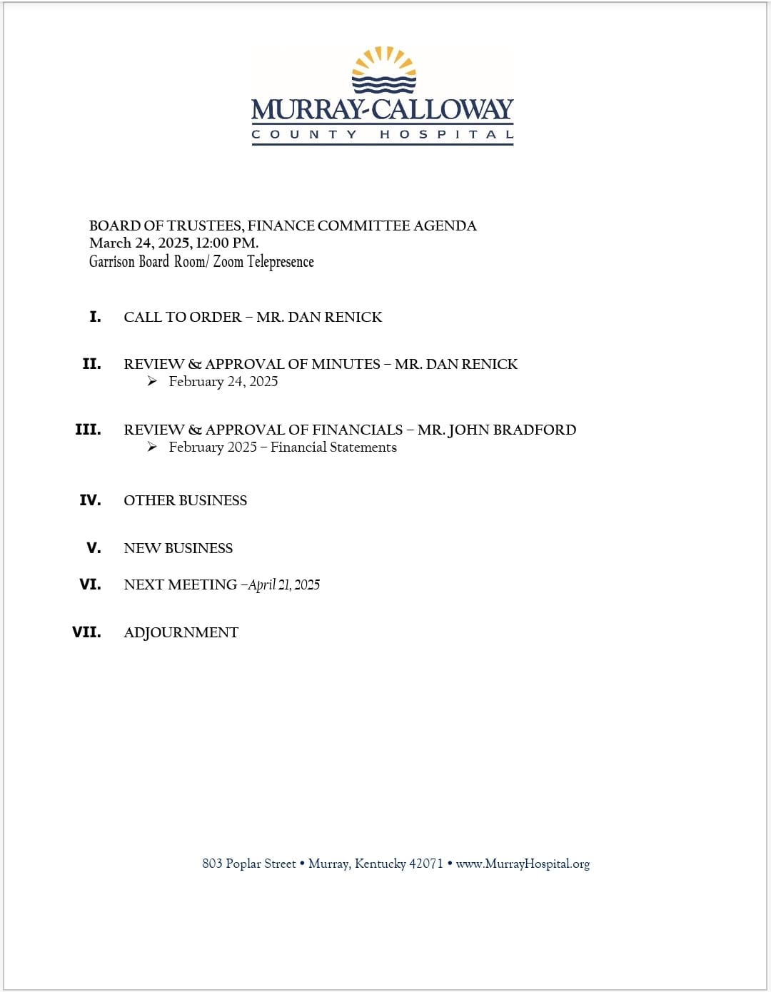 MCCH Personnel 3.24.25